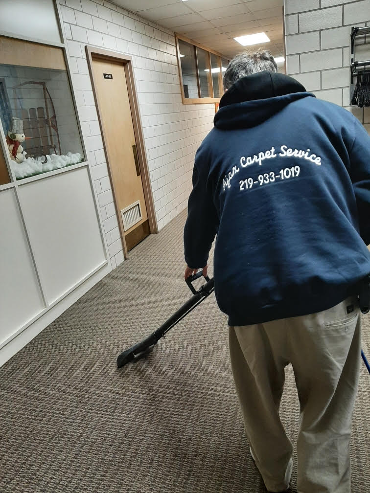 Church hallway carpet cleaning in Hammond