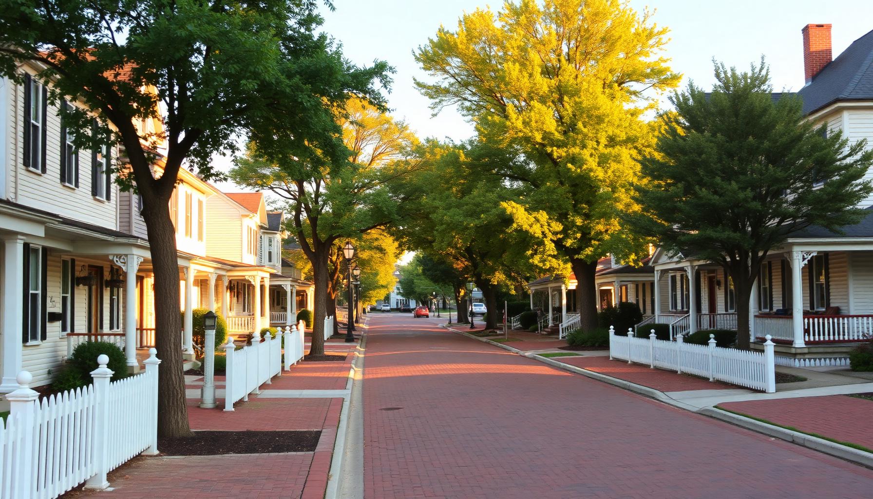 Residential Crown Point, IN neighborhood served by Ajax Carpet Service