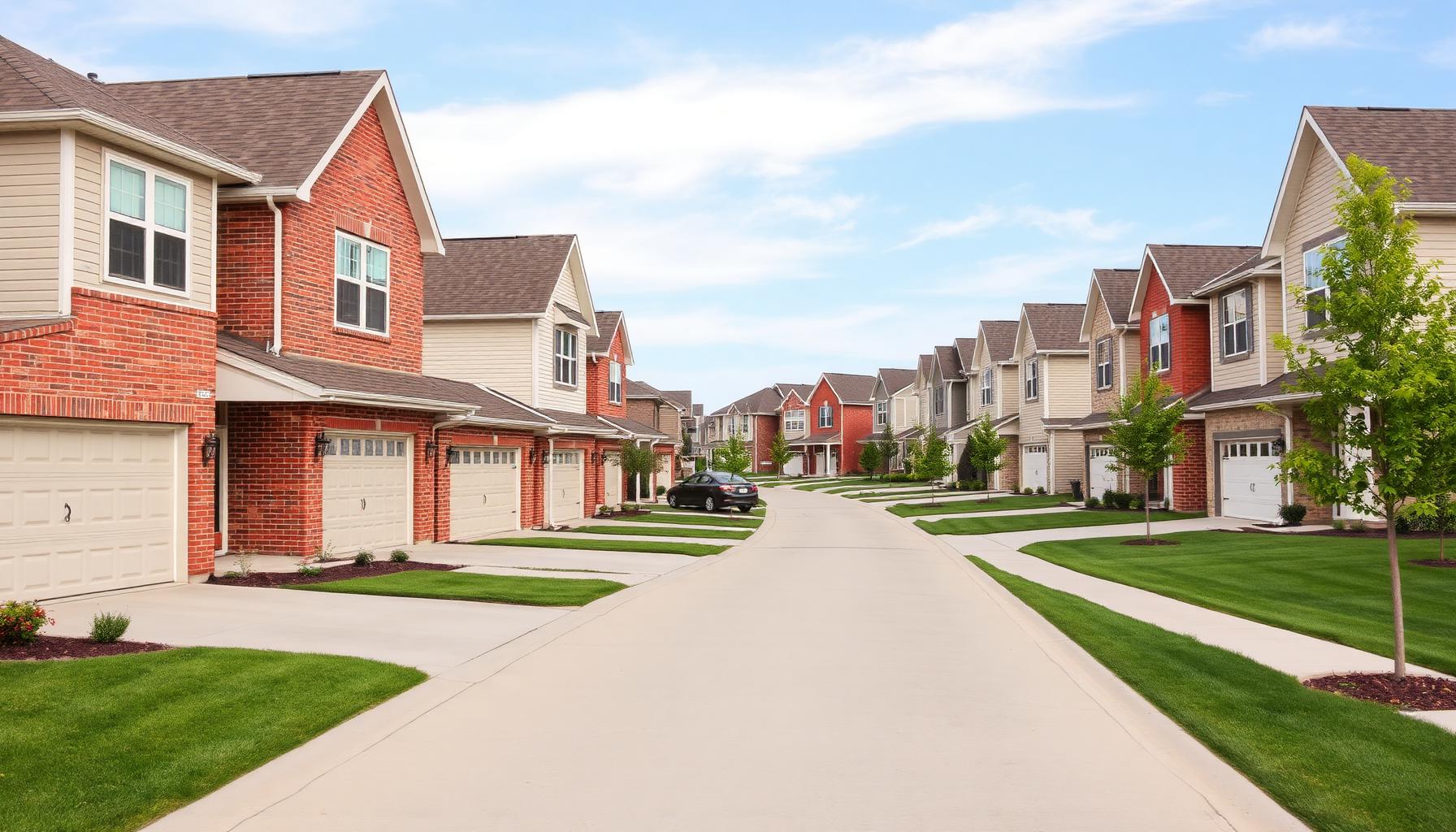 Residential Dyer, IN neighborhood served by Ajax Carpet Service