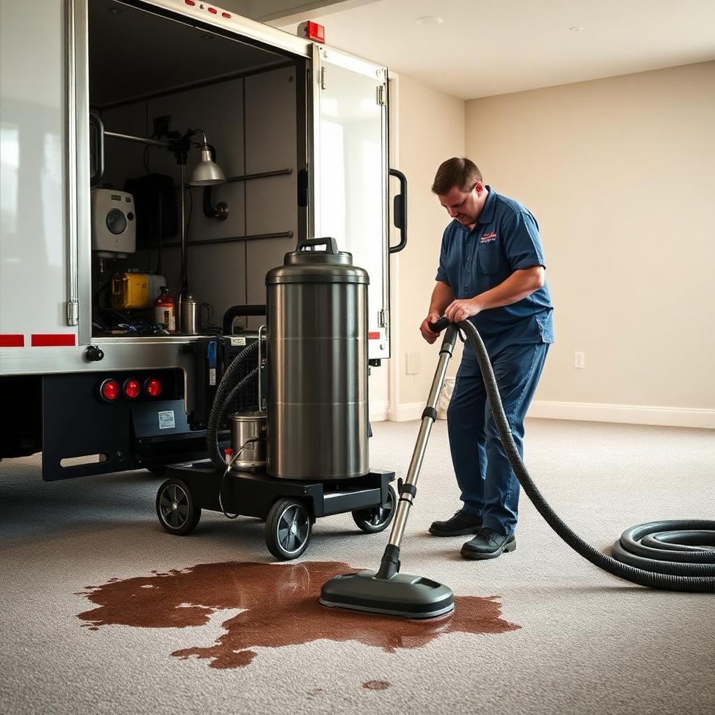 Professional equipment can save carpets from severe stains