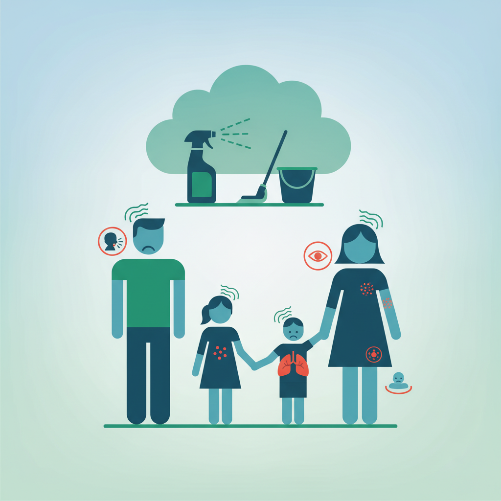 Understanding the immediate and long-term health effects of toxic cleaning products