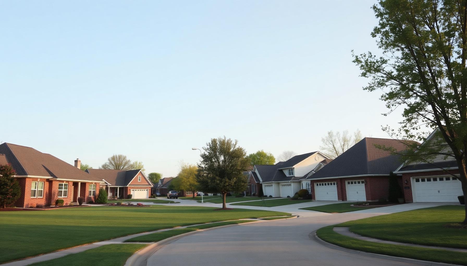 Residential Merrillville, IN neighborhood served by Ajax Carpet Service